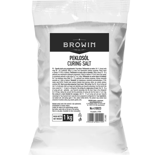 Curing salt 1 kg  - 1 ['Curing salt ', ' salt for curing', ' curing salt for meat', ' salt for curing meat', ' meat preservation', ' preservation of meats', ' preservation of processed meat', ' for curing', ' curing brine']