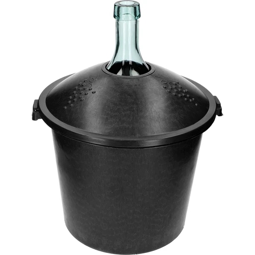 Demijohn for wine in plastic basket 25 L - 3 ['a demijohn', ' a dymion', ' a wine demijohn in a plastic basket', ' a demijohn for fermentation', ' demijohn 25 L']