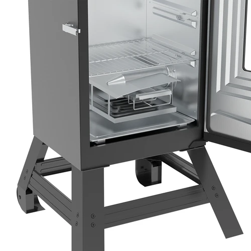 dragON electric 65 L smoker with a mobile stand and cleaning symbol 330283