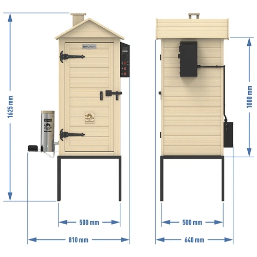 dragON Wood 100 E wooden electric smoker - 14 ['smoking kit', ' electric smoker', ' wooden smoker', ' wooden electric smoker', ' smoker with smoke generator', ' smoker with generator of smoke', ' everything for smoking', ' browin smoker', ' backyard smoker', ' smoker on a rack', ' smoking', ' cold smoking', ' smoking with cold smoke', ' smoker', ' modern smoker', ' versatile smoker', ' wood chips for smoking', ' universal smoking kit', ' digital controller', ' digital smoker', ' smoker with hot air circulation', ' capacious smoker', ' 100 cm smoker', ' tall smoker hit!']