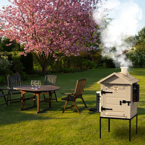 dragON Wood 60 E wooden electric smoker 115 L - 18 ['smoking kit', ' electric smoker', ' wooden smoker', ' wooden electric smoker', ' smoker with smoke generator', ' smoker with generator of smoke', ' everything for smoking', ' browin smoker', ' backyard smoker', ' smoker on a rack', ' smoking', ' cold smoking', ' smoking with cold smoke', ' smoker', ' modern smoker', ' versatile smoker', ' wood chips for smoking', ' universal smoking kit', ' digital controller', ' digital smoker', ' smoker with hot air circulation', ' capacious smoker', ' 60 cm smoker', ' tall smoker hit!']