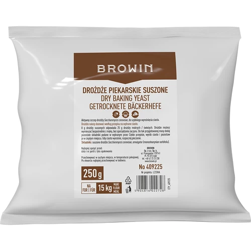 Dried baker’s yeast, 250 g - 2 ["baker's yeast", ' yeast for baking', ' for bread baking', ' yeast for bread baking', ' for yeast dough', ' instant yeast', ' pizza yeast', ' homemade bread', ' homemade pizza', ' food-grade yeast', ' yeast for salty and sweet baked goods', ' stay at home', ' tested yeast', ' homemade baked goods', ' best baked goods']