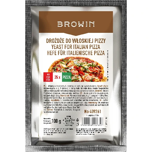 Dried yeast for Italian pizza - 100 g  - 1 ['dried yeast', " baker's yeast", ' Italian pizza', ' pizza topping', ' Browin yeast', ' for foccacia', ' for baking']