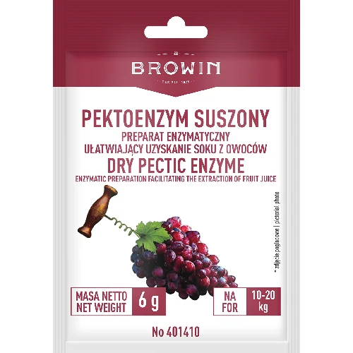 Dry Pectic Enzyme 6g  - 1 ['wine pectic enzyme', ' pectic enzyme for clarification', ' pectic enzyme for must', ' wine clarification', ' wine clarification agent', ' clarification agent', ' for wine clarification']