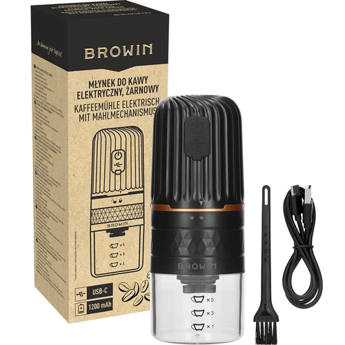 Electric burr coffee grinder - 12 ['coffee grinder', ' electric coffee grinder', ' coffee grinding', ' ground coffee', ' coffee grinding', ' USB coffee grinder', ' modern coffee grinder', ' portable coffee grinder', ' mobile coffee grinder', ' battery-powered grinder', ' battery-powered coffee grinder', ' USB-charged coffee grinder', ' ceramic burr grinder', ' burr grinder', ' handy coffee grinder', ' electric coffee grinder', ' gift idea']