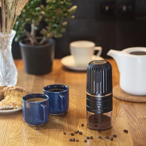 ElephantNumCoffee Grinder Electric, USB Charging, Ceramic Burr