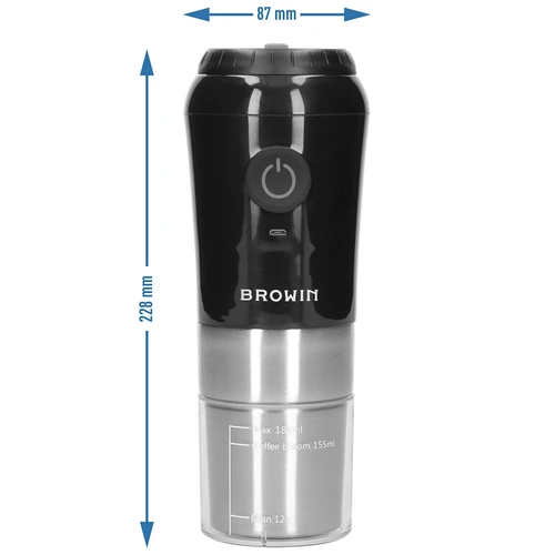 Electric burr grinder for coffee with brewer and thermal mug - 13 ['coffee grinder', ' electric grinder', ' coffee grinding', ' ground coffee', ' coffee grinding', ' grinder with brewer', ' grinder with dripper', ' grinder with thermal mug', ' grinder with brewer and mug', ' USB coffee grinder', ' modern coffee grinder', ' portable coffee grinder', ' mobile coffee grinder', ' battery-powered coffee grinder', ' disposable-battery-powered coffee grinder', ' USB-charged coffee grinder', ' ceramic burr grinder', ' burr grinder', ' handy grinder', ' gift idea']