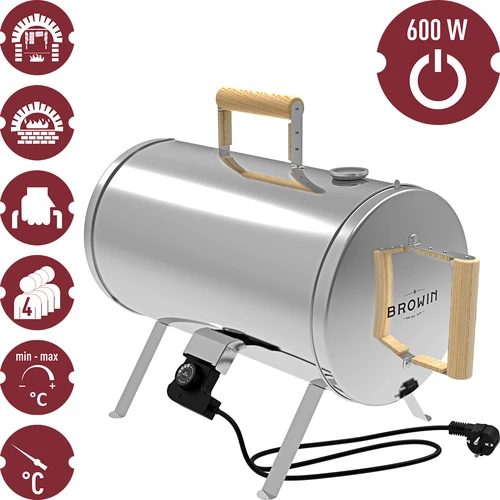 Electric smoker, portable - 6 