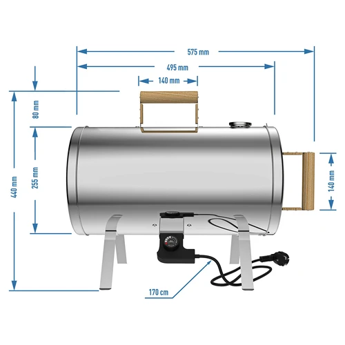 Electric smoker, portable - 7 