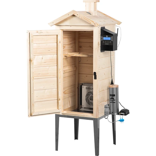 Electric Smoker with Wi-Fi, 200 L - dragON WOOD 100IQ - 2 ['smoking', ' easy smokers', ' electric smoker', ' smoker with Wi-Fi', ' benefits of smoking with Wi-Fi and an app', ' smoking app', ' wooden smoker', ' outdoor smoker', ' best smoker', ' smoker with a controller', ' how to smoke with an app', ' which smoker to buy', ' homemade cold cuts', ' 200 L smoker', ' tall smoker', ' spacious smoker', ' smoking with a smoke generator', ' smoke generator for smoking', ' smoking chips', ' new smoking solutions', ' professional smoking', ' easy smoking', ' how to use an electric smoker', ' Browin Control']