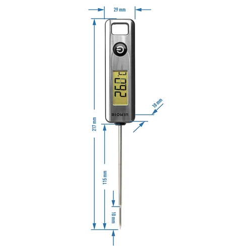 Electronic cooking thermometer, LCD (-50°C to +200°C) - 4 ['gift', ' cooking thermometer', ' thermometer with probe', ' thermometer probe', ' LCD temperature display', ' electronic cooking thermometer']