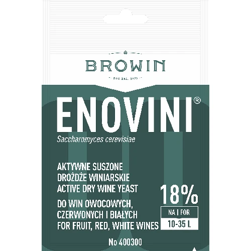 Enovini dry wine yeast 7g  - 1 ['enovini yeast', ' active dried wine yeast', ' wine yeast', ' yeast for wine', ' dried wine yeast', ' dried yeast', ' dried yeast for wine', ' white wine yeast', ' red wine yeast ']