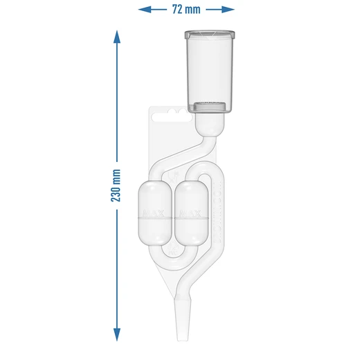 Fermentation smell absorber with Maxi airlock and carbon - 6 ['smell absorber', ' airlock', ' fermentation', ' odour removal', ' fresh air', ' fermentation accessories', ' carbon filter', ' activated coconut carbon', ' large airlock', ' shatterproof airlock']