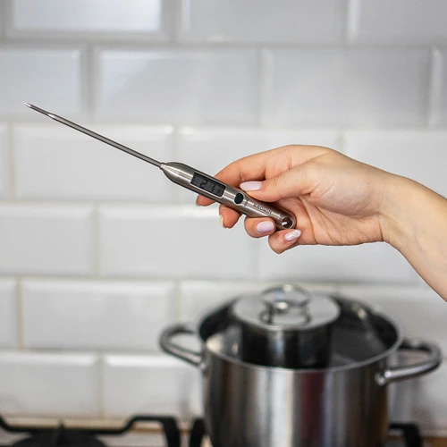 Food thermometer (-40°C to +300°C), made of steel - 4 ['kitchen thermometer', ' cooking thermometer', ' food thermometer', ' cooking thermometers', ' thermometer made of steel', ' steel thermometer', ' spike thermometer', ' thermometer with spike', ' thermometer with display', ' thermometer for cooking', ' baking and frying']