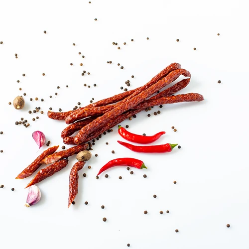 For cabanossi sausages. Mix of spices 30 g - 8 ['homemade kabanosy', ' kabanosy recipe', ' spiced kabanosy', ' natural spices', ' preservative-free spices', ' homemade sausages', ' kabanosy snacks', ' black weekend']