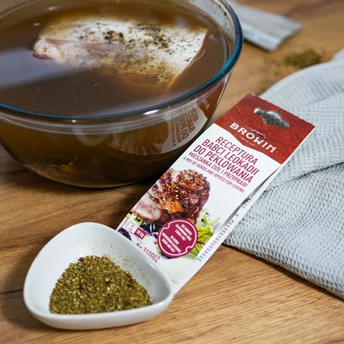 For curing. Mild mix of spices and herbs, 35 g - 7 ['mixture of herbs and spices', ' herbs and spices', ' meat spice', ' meat herbs', ' for pork', ' for beef', ' for veal', ' for poultry', ' for curing']