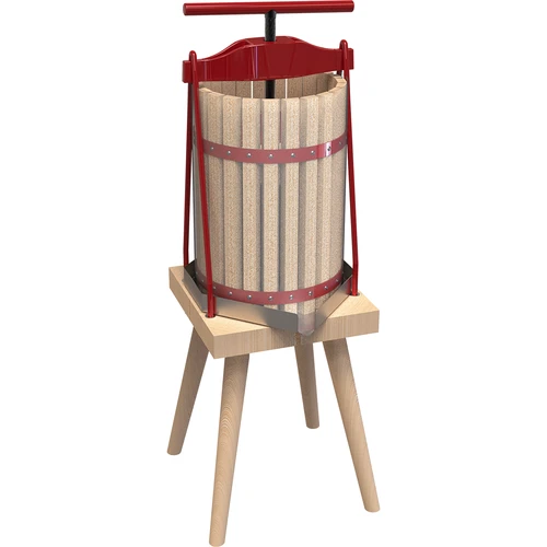 Fruit frame press - with wooden basket, for 10 L  - 1 ['frame fruit press', ' frame press', ' fruit press', ' press for fruit pressing', ' press for extracting juice', ' juice extracting press', ' fruit juice press', ' best fruit press', ' recommended fruit press', ' practical fruit press', ' home winemaking', ' extracted juice', ' accessories for processing', ' for extracting juice', ' manual fruit press', ' for pressing fruit for juice', ' wine press', ' press with wooden basket', ' wooden fruit press']