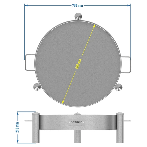 Garden fire pit ø 60 cm - 10 