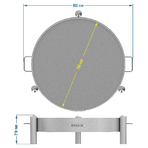 Garden fire pit ø 70 cm - 10 