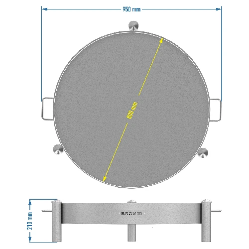 Garden fire pit ø 80 cm - 10 