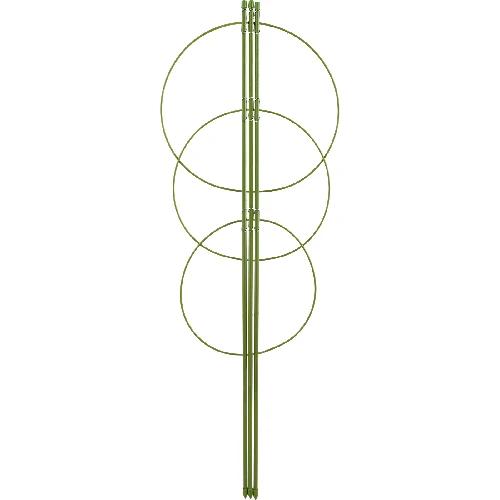 Garden plant support rings , 3 rings 0,75m  - 1 ['plant ring supports', ' ring support for plants', ' plant support', ' plant supports', ' support for creepers', ' plant supports castorama', ' garden plant supports', ' potted plant supports']