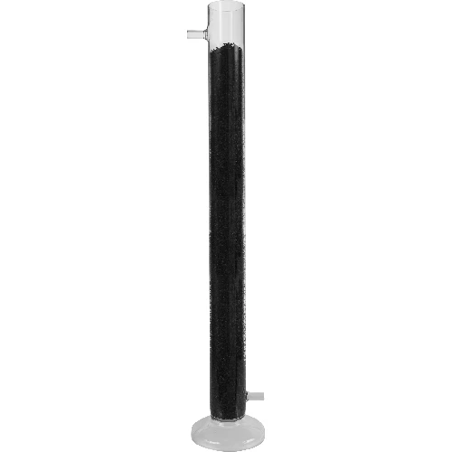 Glass filtration column - 2 ['activate carbon filter', ' for activated carbon', ' for filtering water', ' for distillate', ' for water purification', ' filtration column with a base', '']