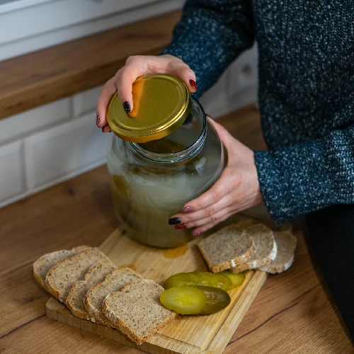 Golden twist-off lid Ø89/6 - 10 pcs - 7 ['twist-off lid', ' golden twist-off lid', ' twist-off lids', ' lids', ' lid', ' golden lid for jar', ' lids for preserves', ' Ø89 lids', ' set of lids for jars']