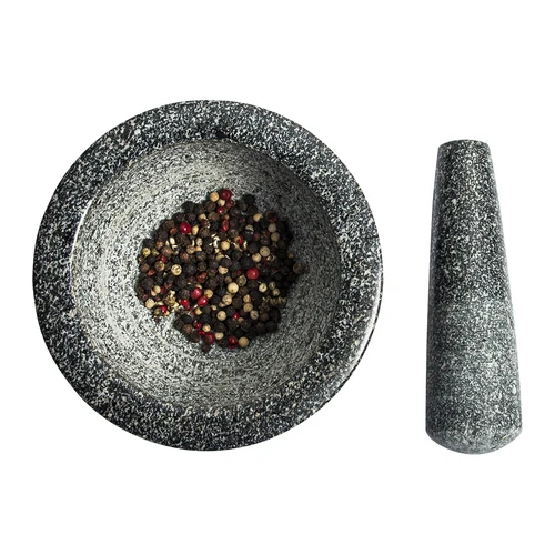 Granite mortar with pestle - 3 ['Granite mortar', ' mortar with piston', ' stone mortar', ' mortar of stone', ' kitchen mortar', ' mortar for herbs']