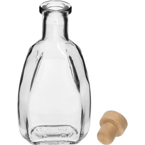 HAIN bottle 250 ml, with cork - 2 ['bottle for liqueur', ' bottles for liqueur', ' bottle for alcohol', ' decorative bottles for alcohol', ' glass bottle for alcohol', ' bottles for moonshine for a wedding', ' bottle for liqueur', ' decorative bottles', ' bottle for vodka', ' bottle for vodka']