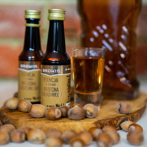 Hazelnut flavoured essence, 40 ml - 9 ['flavouring for alcohol', ' flavouring for vodka', ' flavouring essence', ' flavouring', ' hazelnut flavouring', ' hazelnut vodka', ' hazelnut essence']