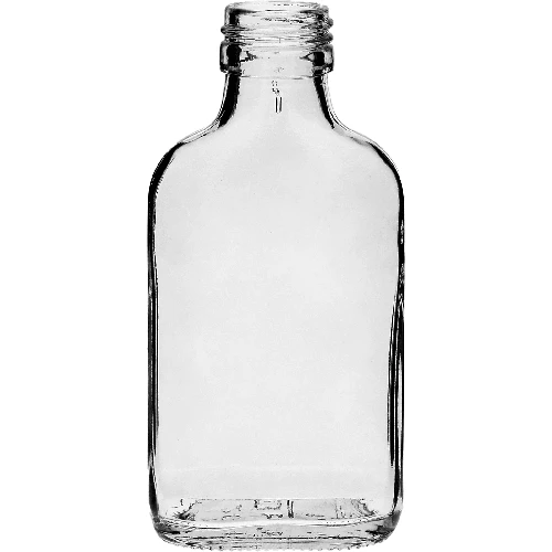 Hip flask bottle for infusion liqueurs, 100 ml - 10 pcs - 2 ['hip flask bottle', ' bottle for infusion liqueur', ' bottle for liqueur', ' 100 mL bottles', ' olive bottles', ' small 100 ml bottles', ' small glass bottles']