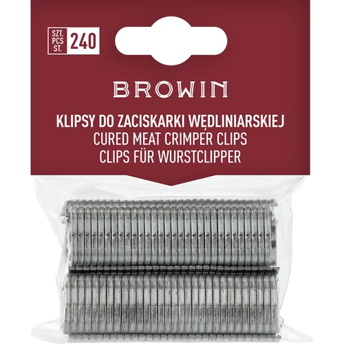 Hog rings for pliers - 240 pcs.  - 1 ['hog rings for pliers', ' hog rings for casings', ' hog ring pliers', ' casing', ' hog ring for processed meat']