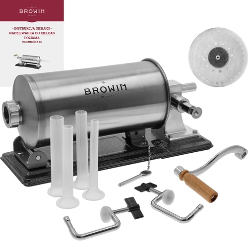 Horizontal sausage stuffer 5 kg - 2 ['for stuffing sausages', ' for home-made sausages', ' spritzers', ' gastronomic stuffing machine', ' butchery equipment', ' large stuffing machine']