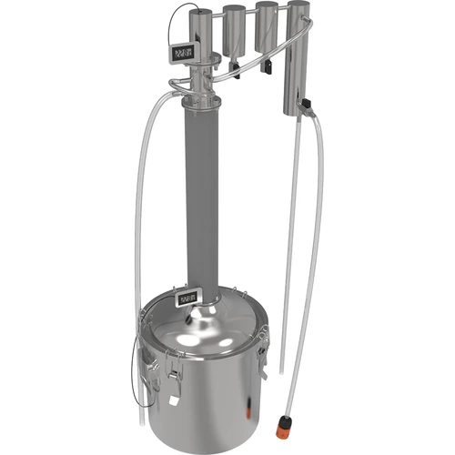 Hugin convex 18 L modular still - 2 ['distillation kit', ' stainless steel still', ' distillation apparatus', ' water still', ' moonshine still', ' distilled water', ' prismatic springs', ' browin still', ' alcohol still', ' 2 clarifiers', ' reflux']