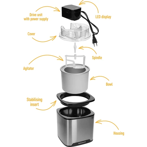 Ice cream and sorbet maker - 5 ['ice cream maker', ' ice cream making machine', ' ice cream device', ' homemade ice cream', ' homemade sorbets', ' how to make ice cream', ' how to make sorbets', ' for homemade ice cream', ' DIY ice cream and sorbets', ' ice cream maker for refrigerator', ' sorbet and ice cream making equipment', ' home production of ice cream ', ' how to make ice cream easily', ' how to make ice cream yourself', ' recommended for ice cream', ' homemade French ice cream', ' homemade Philadelphia ice cream', ' frozen yoghurt', ' ice cream shake', ' homemade shake', ' frozen vegetable drinks', ' frozen treats', ' for a gift']