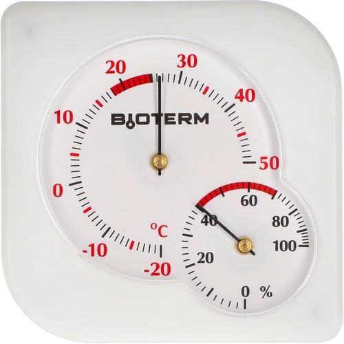 Indoor bimetallic thermometer with a hygrometer (-20°C to +50°C), white  - 1 ['indoor thermometer', ' room thermometer', ' thermometer for indoors', ' home thermometer', ' thermometer', ' room thermometer', ' thermometer legible scale', ' thermometer with a hygrometer', ' bimetallic thermometer', ' bimetallic thermometer with a hygrometer']