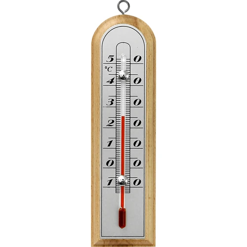 defull Extra Large 10.5-Inch Wood Thermometer Wall Thermometer Wooden  Indoor Thermometer with Double Scales ℉&℃ Household Thermometer for Home  Office