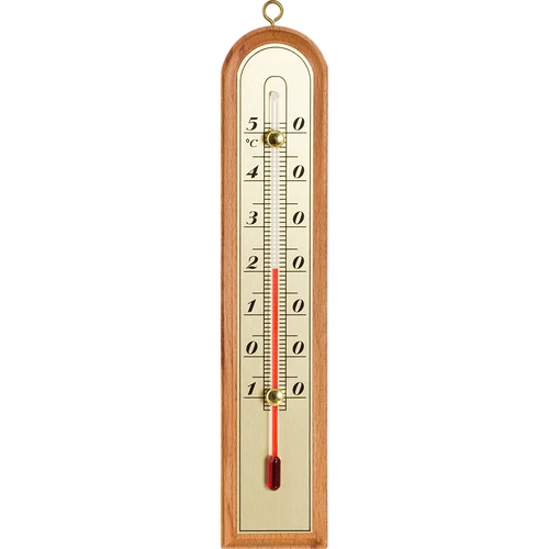wooden room temperature thermometer
