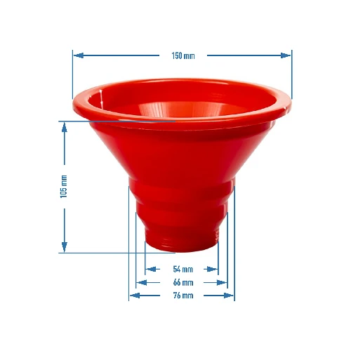 Jar funnel Ø150 mm - 5 ['jar funnel', ' jar filling funnel', ' preserves funnel', ' wide funnel for jars', ' home preserves accessories', ' kitchen gadget']