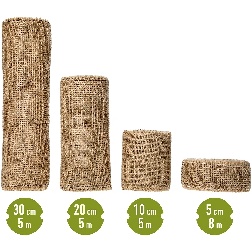 Jute fabric 20 cm / 5 m - 17 ['fabric of jute', ' jute fabric', ' fabric to protect trees', ' natural jute fabric', ' jute eco-friendly fabric', ' binding fabric', ' craft fabric']