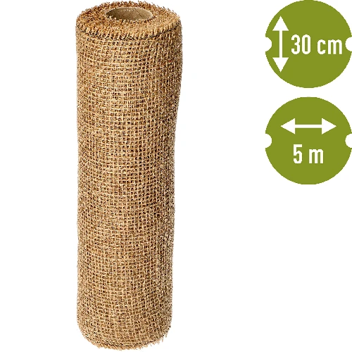 Jute fabric 30 cm / 5 m - 4 ['fabric of jute', ' jute fabric', ' fabric to protect trees', ' natural jute fabric', ' jute eco-friendly fabric', ' binding fabric', ' craft fabric']