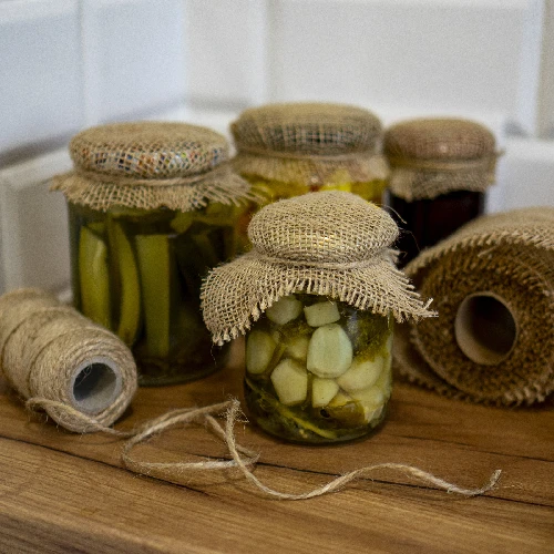 Jute tape 10 cm / 5 m - 8 ['tape of jute', ' jute tape', ' tape for tomatoes', ' tape for cucumbers', ' natural tape', ' eco-friendly tape', ' binding tape', ' craft tape', ' jute ribbon']