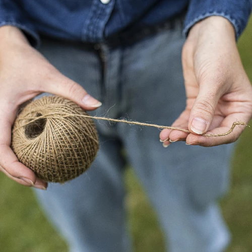 Jute twine 1,5 mm / 100 m / 100 g - 6 ['cord of jute', ' jute cord', ' cord for tomatoes', ' cord for cucumbers', ' natural cord', ' eco-friendly cord', ' macramé cord', ' binding cord', ' craft cord']