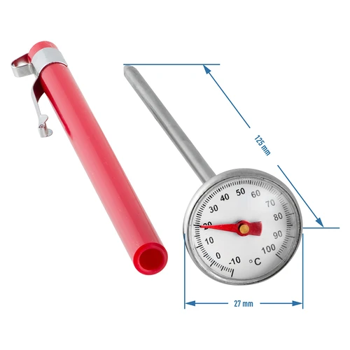 Thermometer Dial Thermometer, Dial Thermometer, 0‑120°C Temperature Gauge  for Cooking, Barbecue Pointer Type Digital Thermometer for Home Kitchen