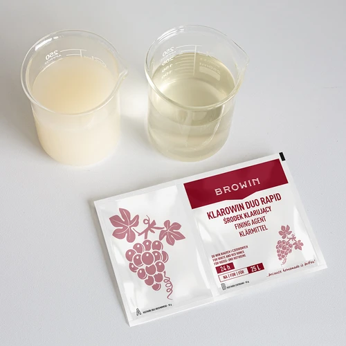 Klarowin Turbo 2 fining agent, 65 g - 3 ['Clarifier', ' for the clarification of wines', ' clarifying agent', ' agent for turbidity in wine', ' chitosan for clarification', ' silica for clarification', ' clarifying agent 24 h']