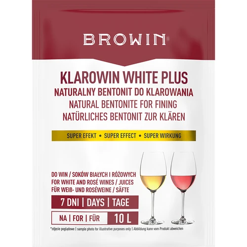 Klarowin White Plus - fining agent 8 g  - 1 ['wine fining agent', ' fining agent', ' klarowin for wine', ' for fining wine', ' winemaking accessories', ' homemade wine', ' white wine', ' rosé wine', ' for fining juice', ' juice fining']