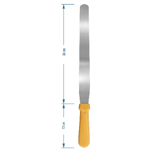 Knife for cheesemaking, 30 cm - 2 ['cheesemaking knife', ' knife for making cheese', ' knife for layer cakes', ' knife for decorating layer cakes', ' knife for coating cakes and layer cakes', ' knife with rounded tip']