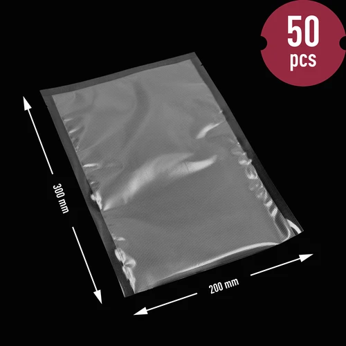 Knurled bags for vacuum sealer, 20 x 30 cm, 50 pcs - 6 ['knurled bags', ' vacuum sealer bags', ' vacuum packing bags', ' food bags', ' vacuum sealer films', ' vacuum packing', ' home food storage', ' heat sealer films', ' knurled films', ' advantages of vacuum packing', ' heat sealer bags', ' why vacuum packing', ' storage of produce and food products', ' how to pack food']