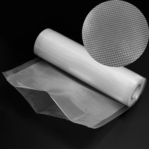 Knurled film sleeve - for vacuum sealer, 20 x 600 cm - 2 ['knurled film', ' vacuum sealer film', ' vacuum packing film', ' food packing film', ' vacuum sealer films', ' vacuum packing', ' home food storage', ' heat sealer films', ' advantages of vacuum packing', ' why vacuum packing', ' storage of produce and food products', ' how to pack food']