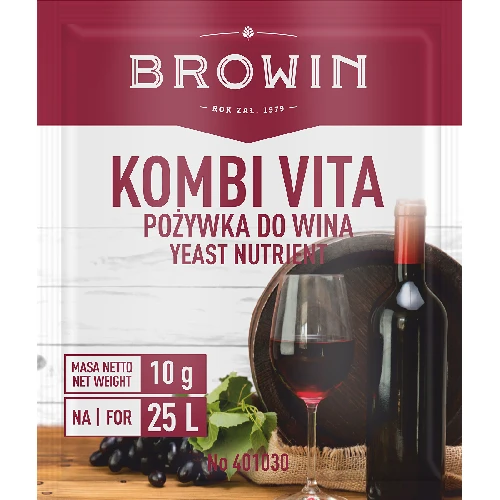 Kombi Vita wine yeast nutrient 10g  - 1 ['nutrient for yeasts', ' nutrient for wine', ' nutrient with vitamins', ' best nutrient for yeasts']